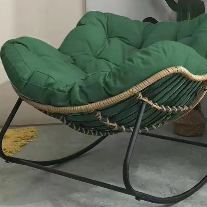 Green op rattan chair