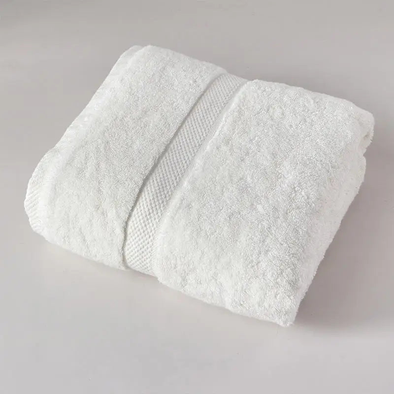 white comfortable towel 