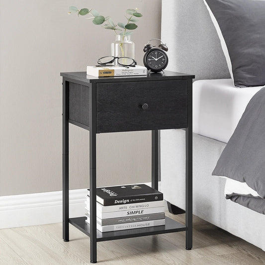 Black Bed Side Table 