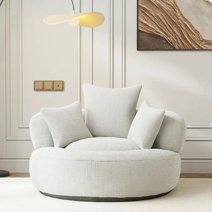 white bean bag sofa