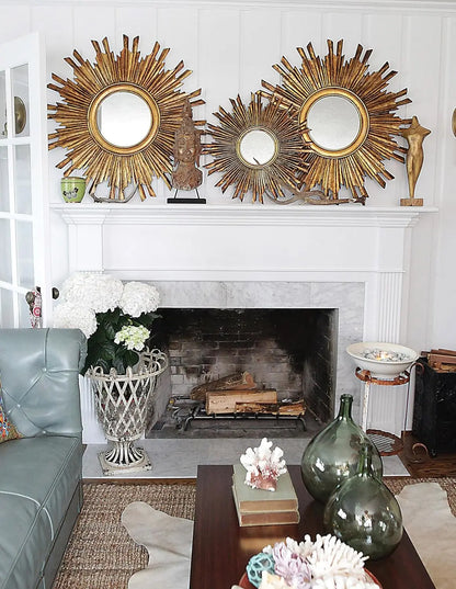 Creative Golden Sunburst Mirror - My Store