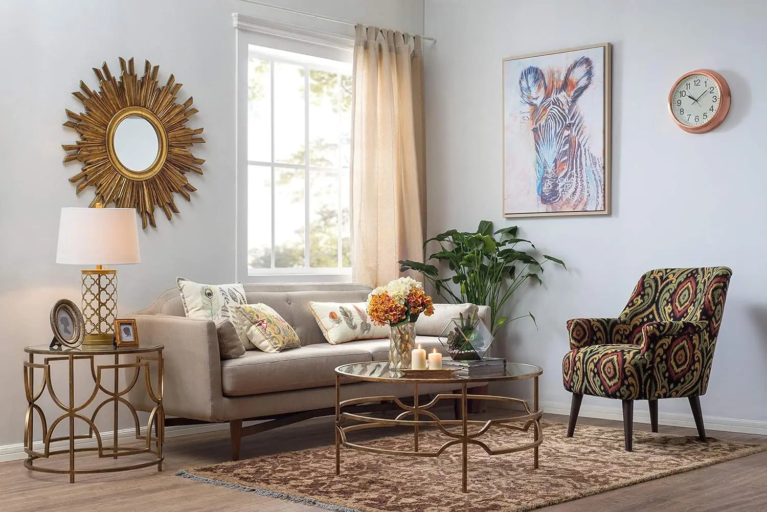 Creative Golden Sunburst Mirror - My Store